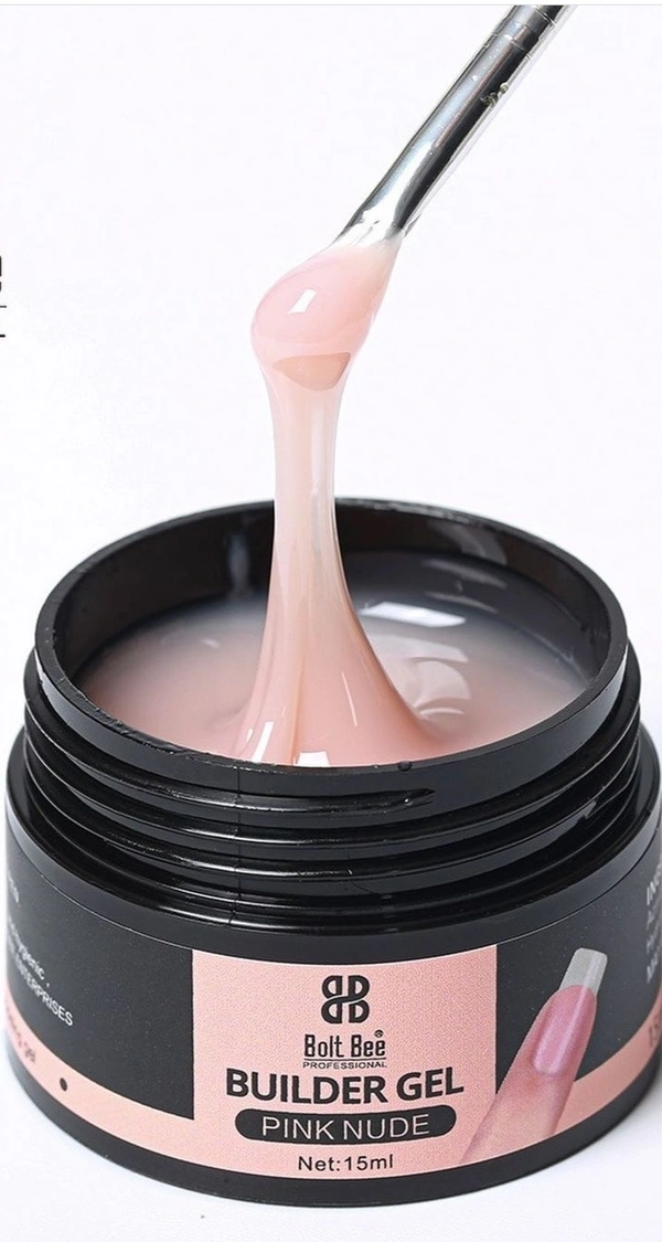 Bolt Bee Builder Gel - 15ml, Pink Nude