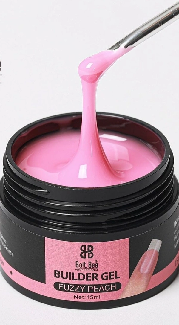 Bolt Bee Builder Gel - 15ml, Fuzzy Peach