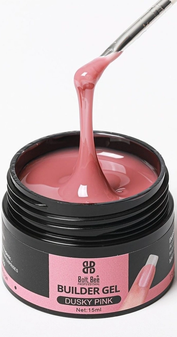 Bolt Bee Builder Gel - 15ml, Dusky Pink