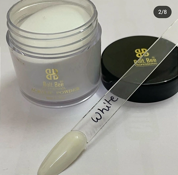 Bolt Bee Acrylic Powder (White)  - 30ml