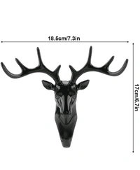 Dear Shape Decorative Deer Head Wall Hook