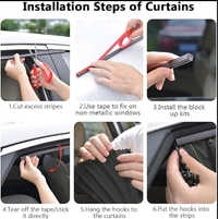 4Pcs Magic Car Window Curtain