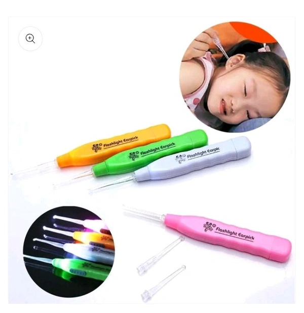 LED Flashlight Earpick with Tweezer
