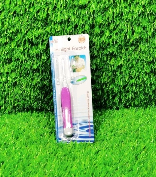 LED Flashlight Earpick with Tweezer