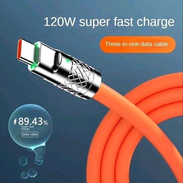 120W Metal 3in1 Cable (Imported)
