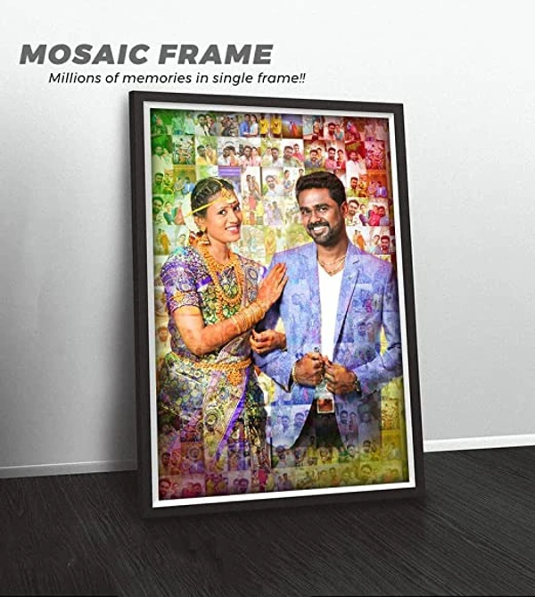 Anniversary mosaic photo frame 1.5 inch|Wedding gifts| - 20" X30" (1.5" Frame)