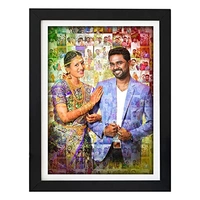 Anniversary mosaic photo frame 1.5 inch|Wedding gifts| - 20" X30" (1.5" Frame)