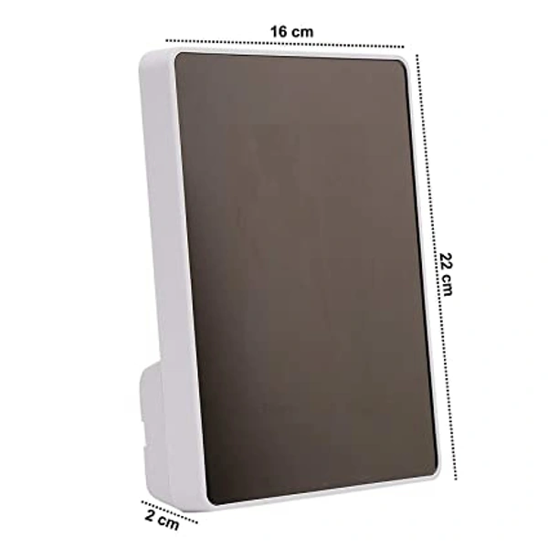 Magic Mirror Rectangular 2 in 1 Photo Frame ( White )