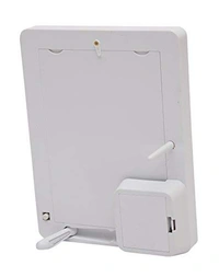 Magic Mirror Rectangular 2 in 1 Photo Frame ( White )