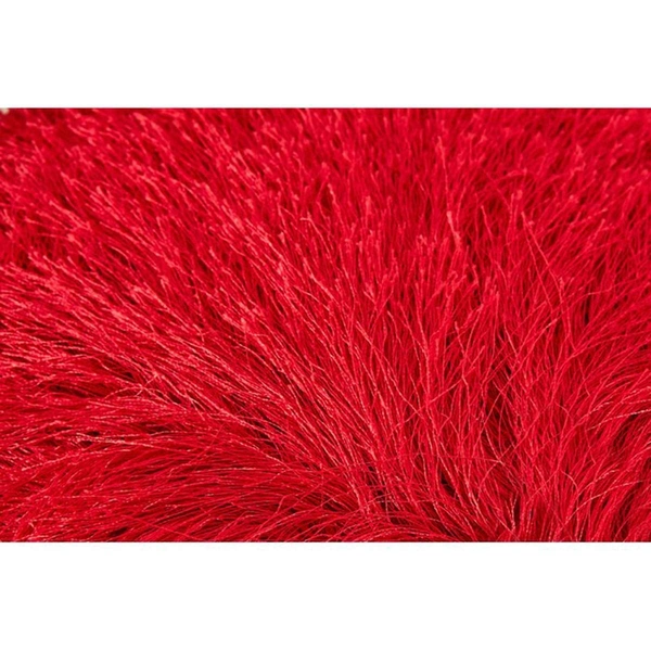  Fur Red Pillow/Cushion for Valentine Day and Personalized Gifts (Fur Heart Shape Cushion with Free 1 Key Chain) - Red