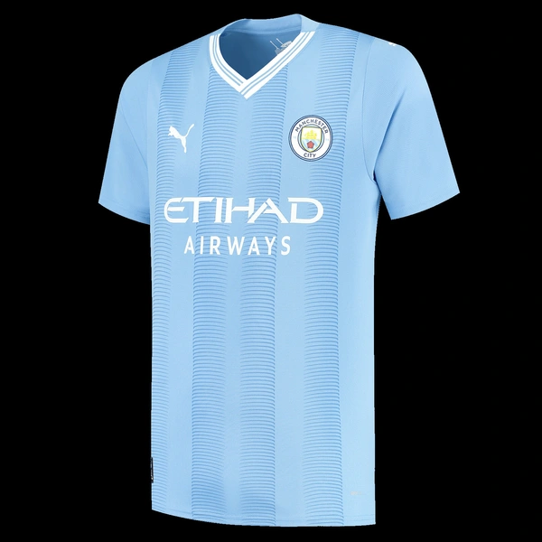 Manchester City F.C. Unisex Home Jersey Replica T-ShirtHome of Manchester - Manchester City 2023/34 Home KitOfficial Manchester City F.C. Store-0:31