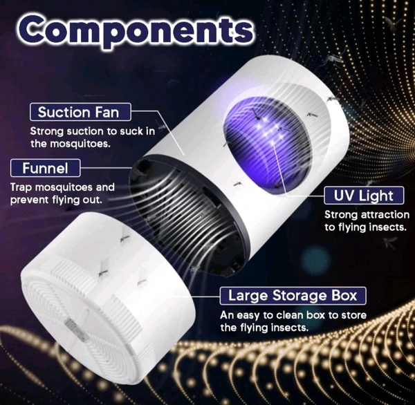 Electronic LED Mosquito Killer Lamp - White