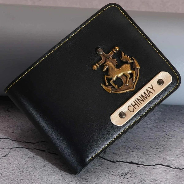 Personalized Men's Wallet - Black