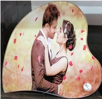 Glass Photo Frame Heart Shape BL 20b