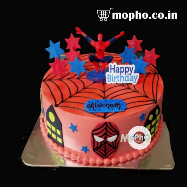 Spiderman Theme Cake(Pre Order Only) - 1Kg