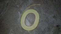 Cycle Rim Sticker  - 25 foot, neon green