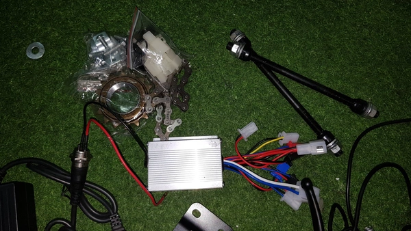 Cycle Side Hub motor Kit 24v/250 Watt - Black, Normal