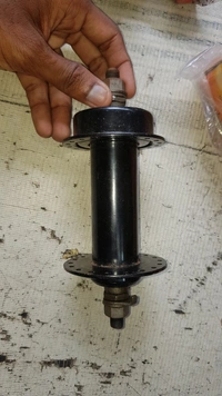 36 Hol Spoke Hub  Rear Wheel Hub  - Black, 7.5inc