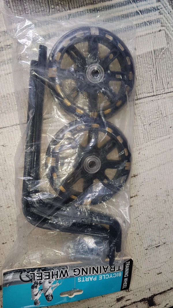Kids Cycle Supporting Wheel  - Black, NORMAL