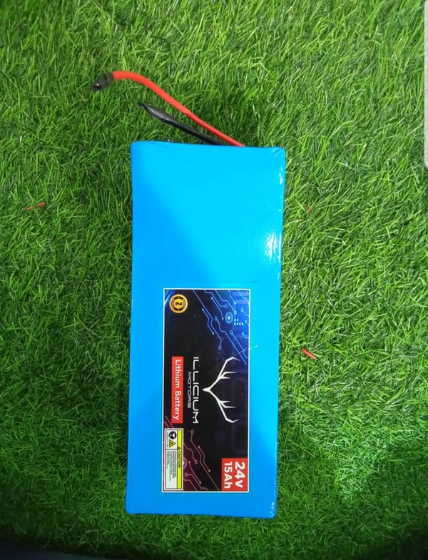 24v 15amp Li-ion BATTERY Mileage 45km - Blue, 220mmLength 95mmWidth 75mmHeight