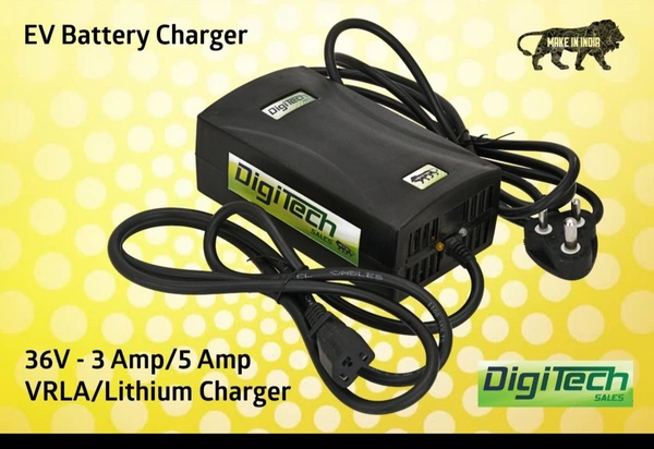 36v 3amp Lithium BATTERY Charger  - Black, NORMAL