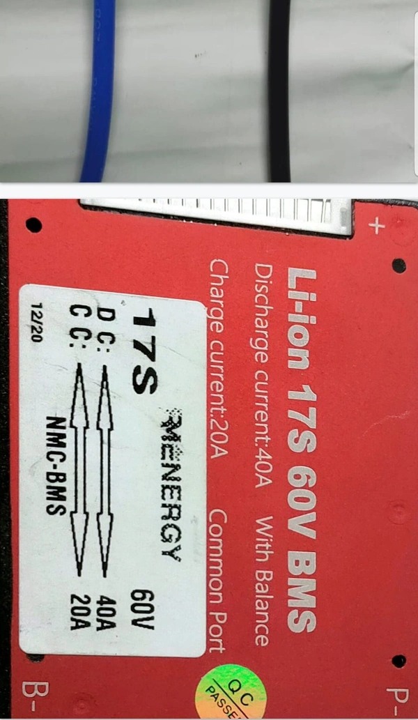 17s Lithium ion BMS 60v 40amp