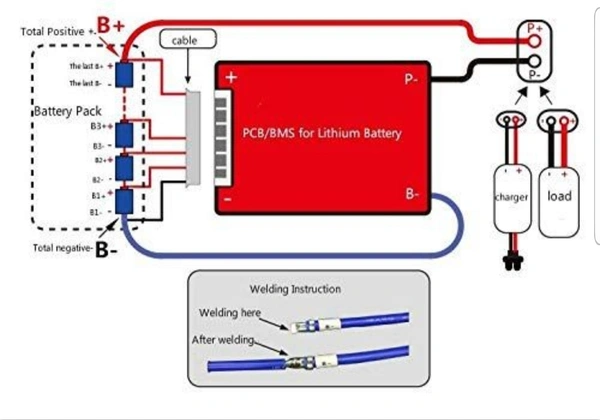10s 36v 20amp Lithium ion BMS 