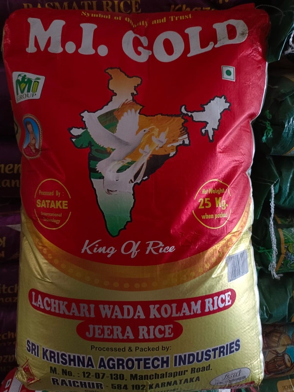 M.I GOLD Red Jeera Rice  - 25 Kg