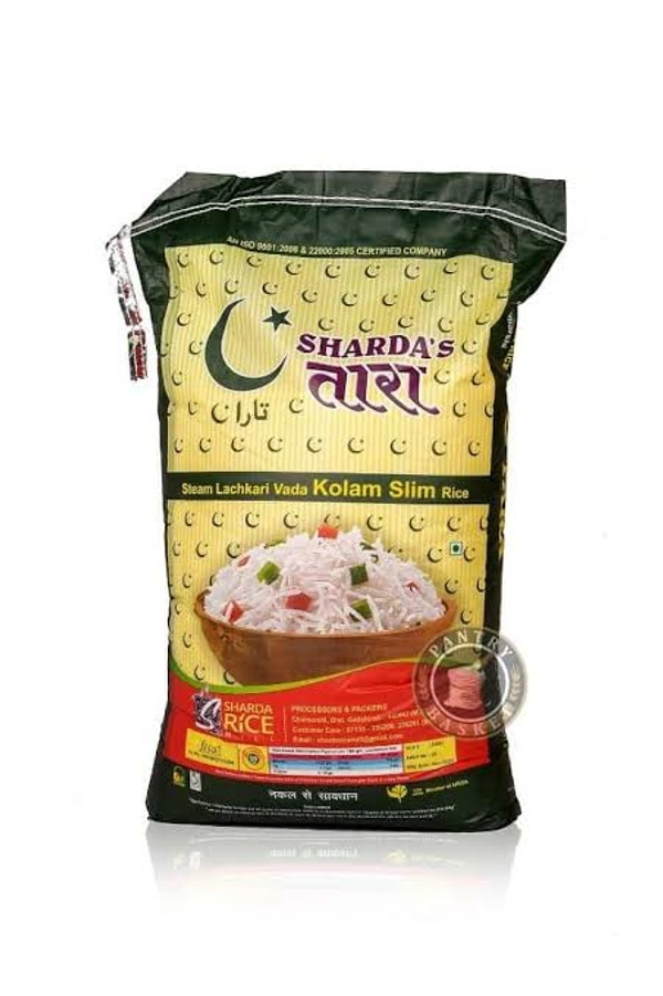 Sharda's Tara Lachkari Kolam Rice - 30 Kg, 52 Rs Per Kg