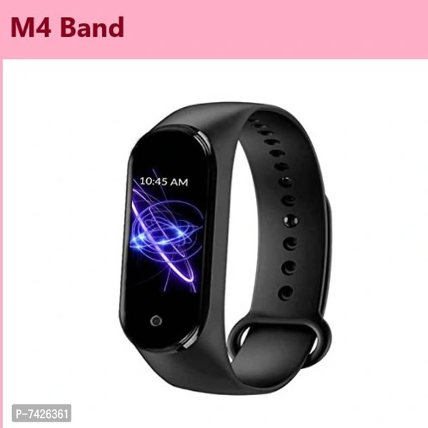 M4 Brand Intelligence Bluetooth Wrist Smartwatch Band - Black