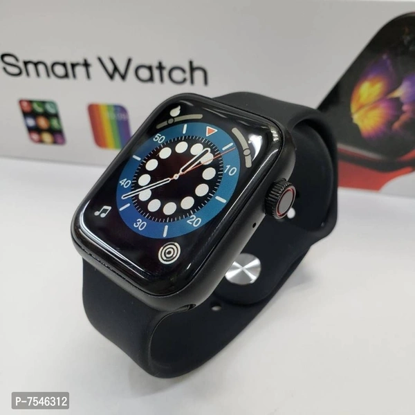 T55 Best Smart Watch T55+ Series 7 Smart watch with Bluetooth Calling, Extra Straps, Heart Rate Monitor,Fitness Tracker,Multiple Faces 50+,Full Touch Display - Black, Size 44*38*8mm