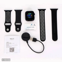 Bluetooth Call Heart Rate Function Smartwatch - Black