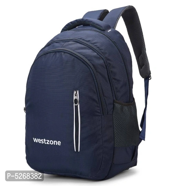 24L Westzone Waterproof Backpack With Rain Cover  - Newy Blue