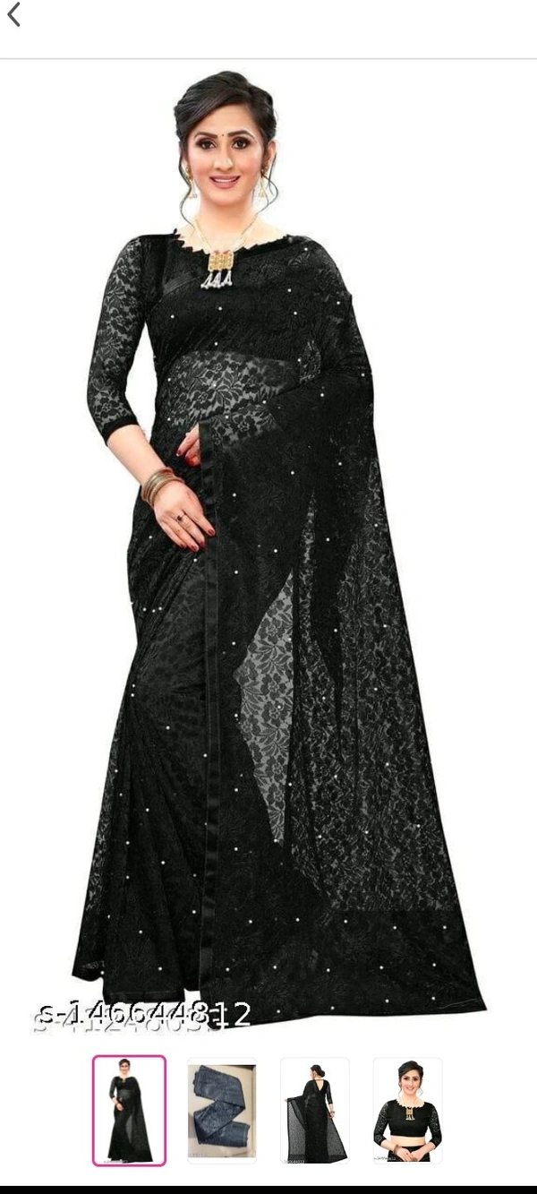 Jivika Net Saaree - Magenta / Fuchsia
