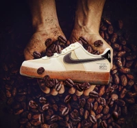 Nike airforce shoe- Af1 cofee - 41uk7