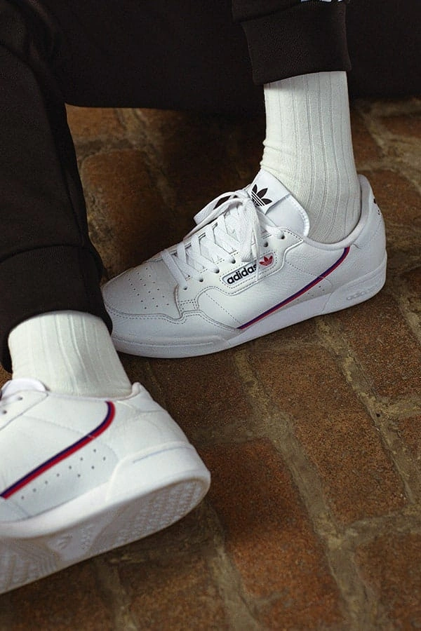 Adidas Continental 80 Sneakers White and Black - 43uk8.5