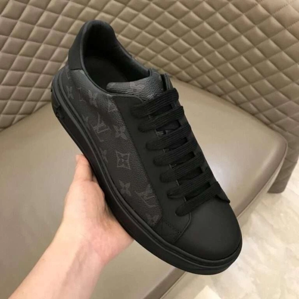 Louis vuitton black leather shoes - 42uk8