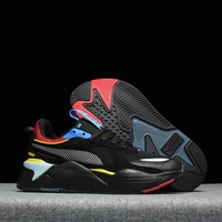 puma rs-x black red shoes - 42uk8
