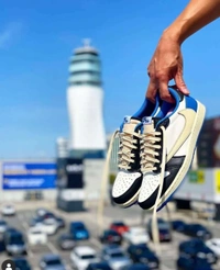 Air jordan 1 low travis scott fragment for ladies and men - 41uk7