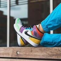 Air Jordan 1 mid multicolor shoes for ladies - 38uk5