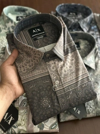 ARMANI EXCHANGE PRINT SHIRTS - XL
