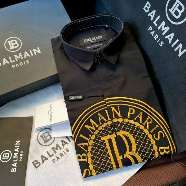 Luxury And Premium Cotton Shirt For Men - Black, S