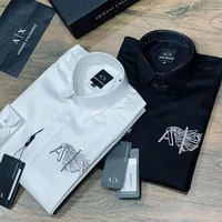 Luxury And Premium Cotton Shirt For Men - Black, S