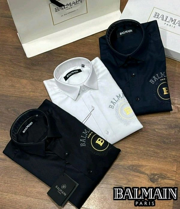 Luxury And Premium Cotton Shirt For Men - Black, S