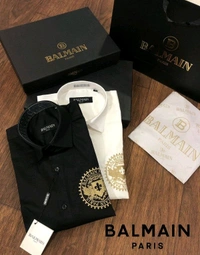 Luxury And Premium Cotton Shirt For Men - Black, S