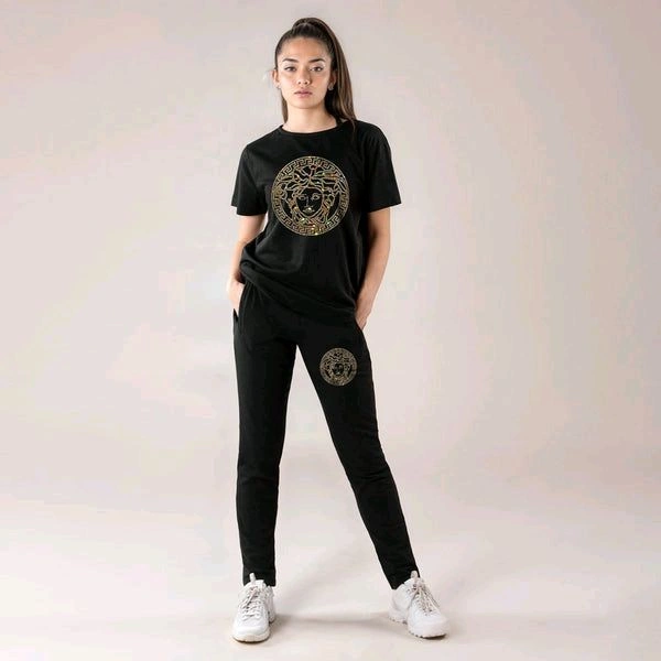 Women Luxury Co-Ord Set(QUEEN) - Black, S