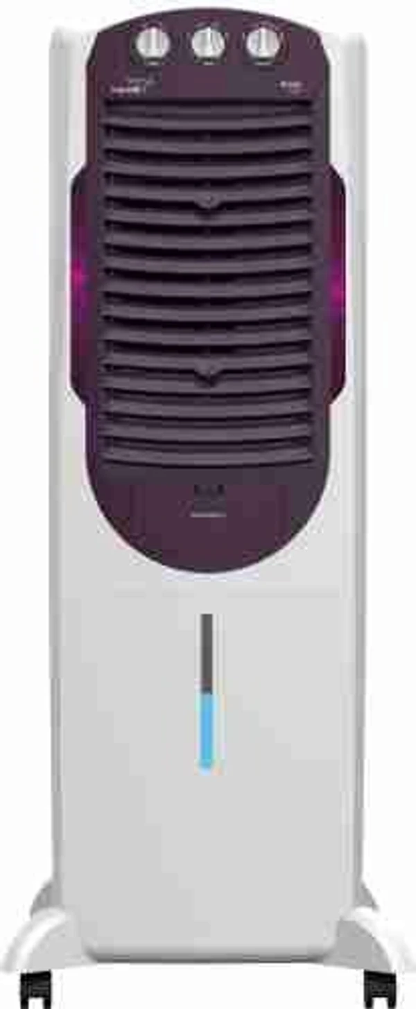 V guard V-Guard 25 L Tower Air Cooler  (White & Purple Burr - 25 L