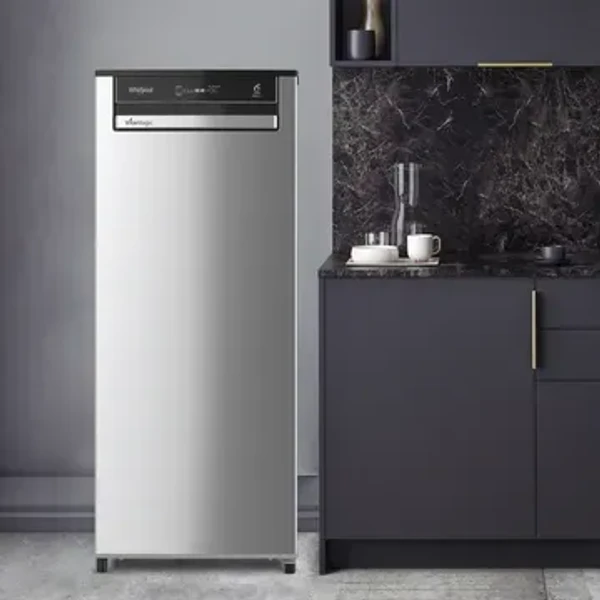 WHIRPOOL Whirlpool VitaMagic Pro 192 Litres 3 Star Direct Cool Single Door Refrigerator with Stabilizer Free Operation (72601, Alpha Steel)