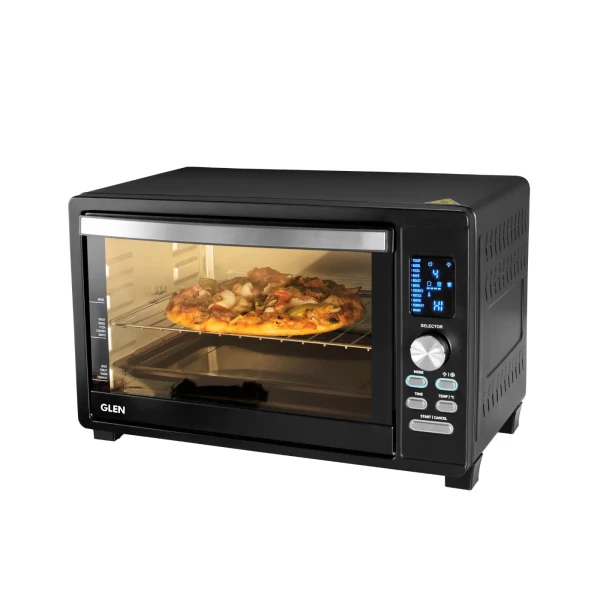 Glen Digital Oven Toaster Griller (OTG) -33 Litres with Convection, Motorized Rotisserie, 1500W - Black (5033DIGI)