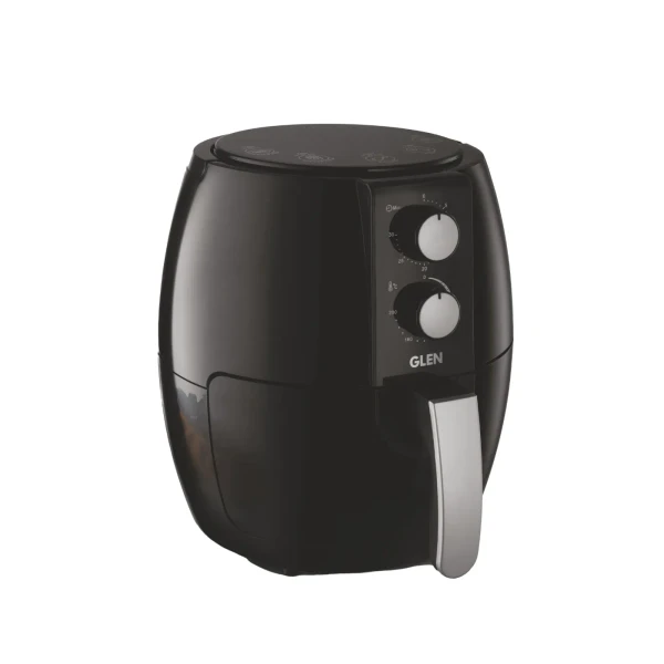 Glen Electric Rapid Fryer 3.8 Litres, 1350W, Temperature Control, Removable Frying Basket - Black (3048) - Black